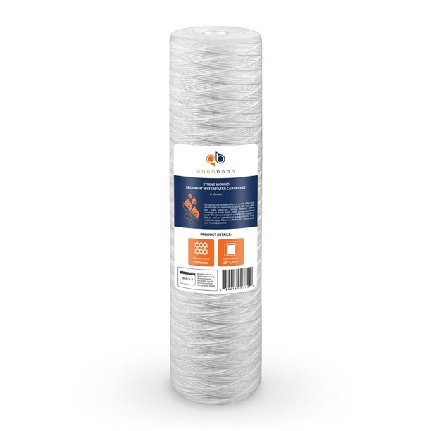 20 Big Blue String Wound Sediment Whole House Water Filter Well Lake Treatment 20 Big Blue String Wound Sediment Whole House Water Filter Well Lake Treatment